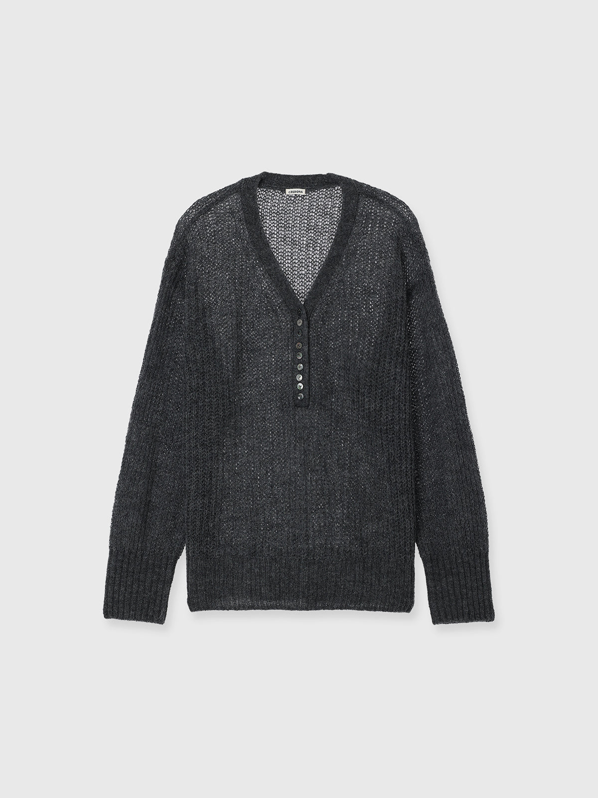 MOHAIR HENLY KNIT TOP