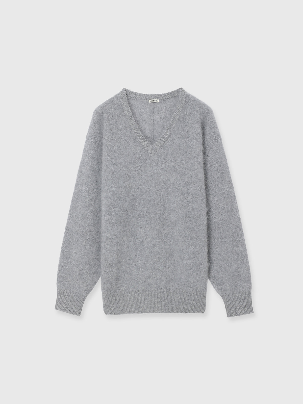 MINK FINISH V-NECK KNIT TOP