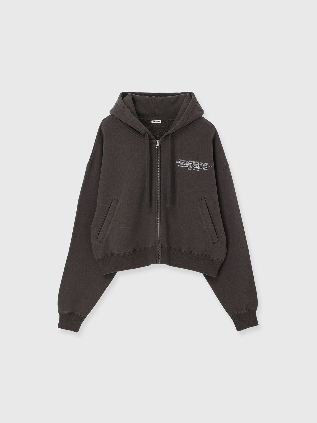 ZIP UP HOODED SWEAT SHIRT