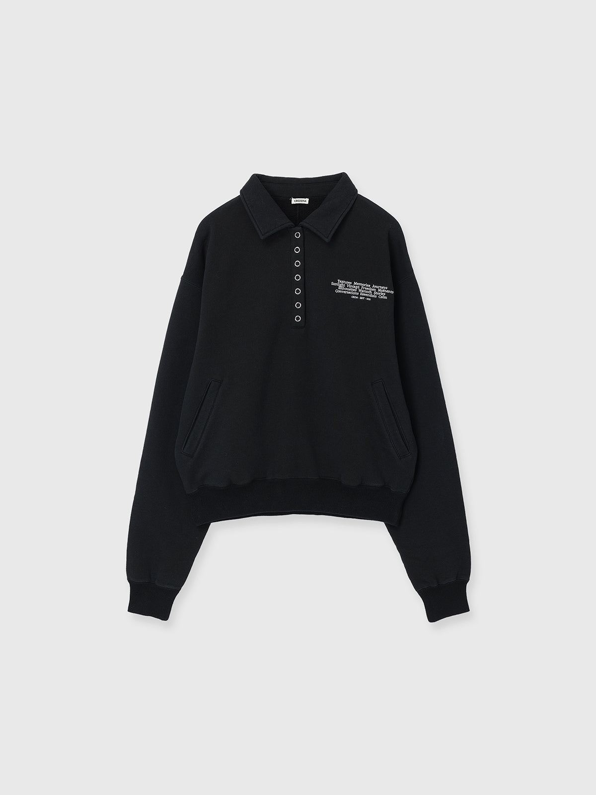 HALF-SNAP SWEAT SHIRT