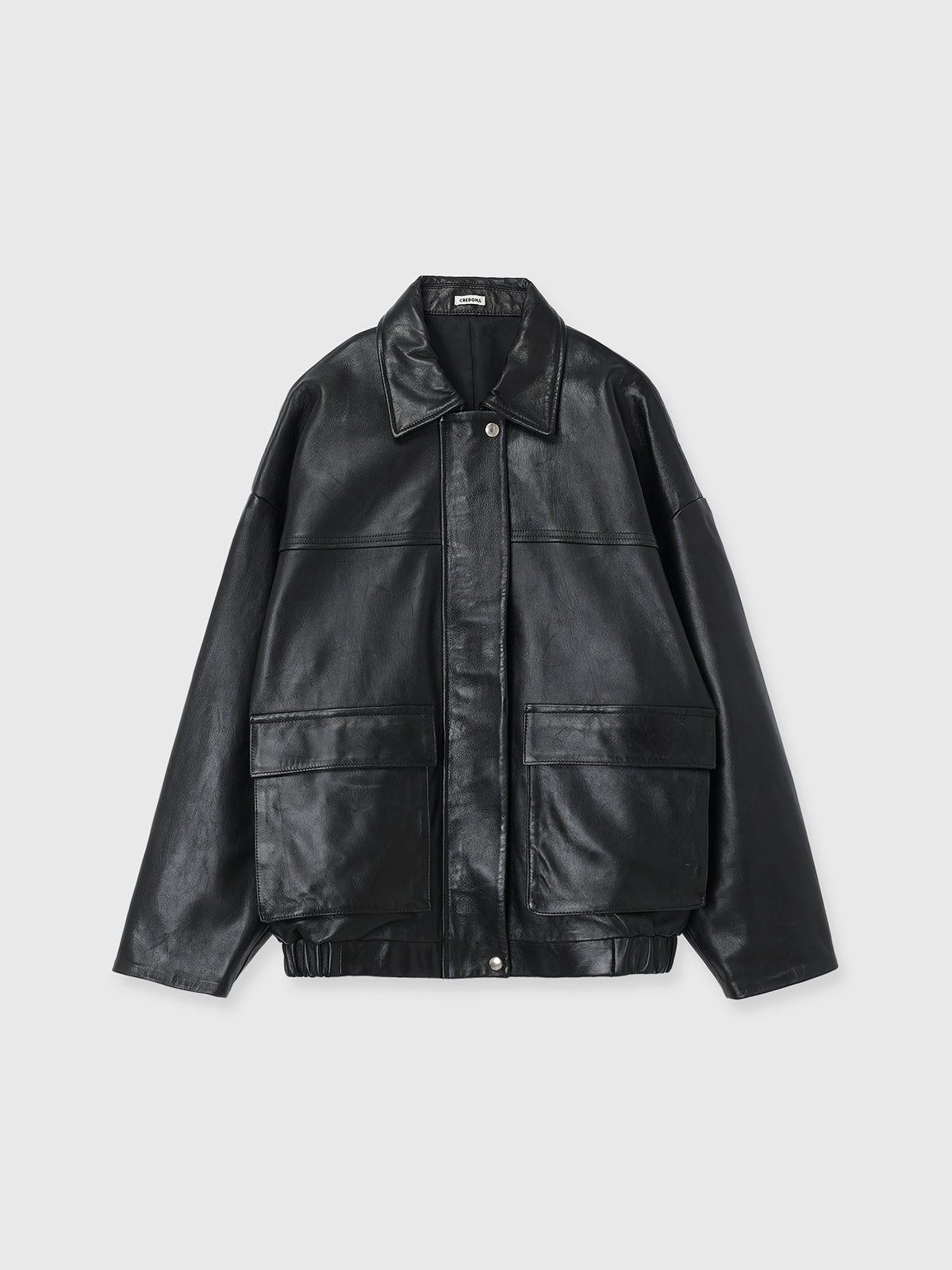 LEATHER BLOUSON JACKET