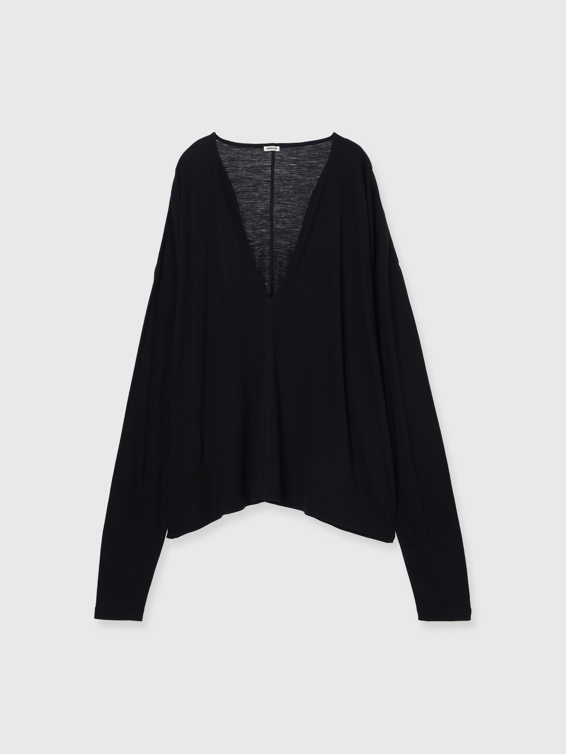 SUPER 120s FINE WOOL V NECK KNIT