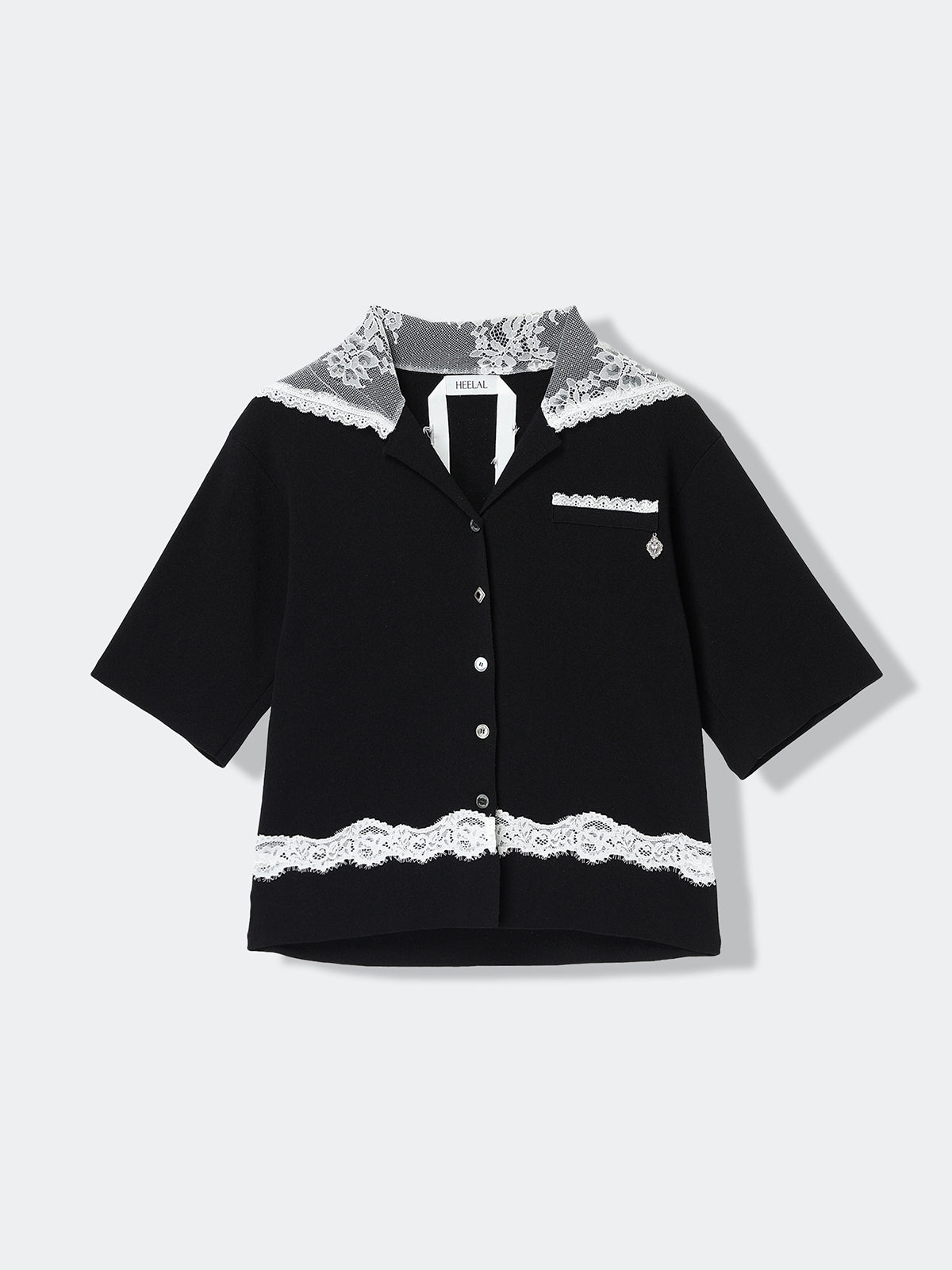 SAILOR COLLAR LACE KNIT