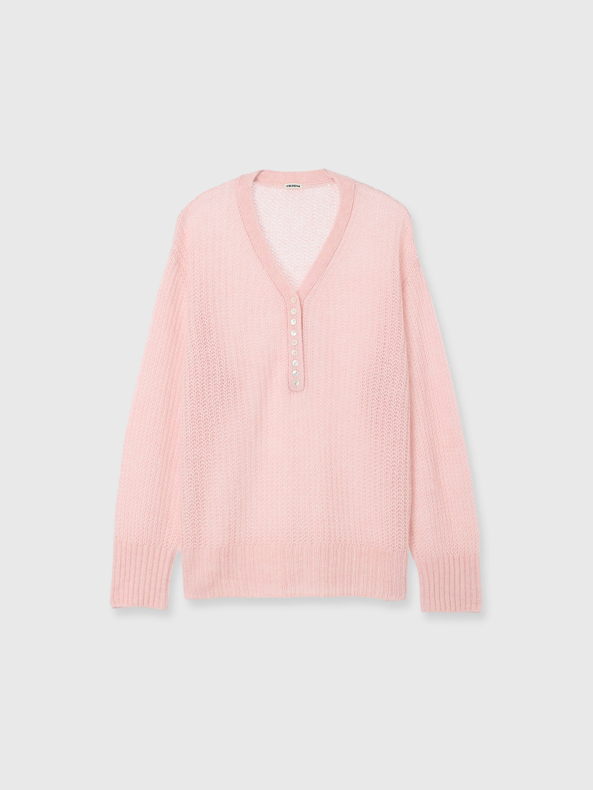 MOHAIR HENLY KNIT TOP