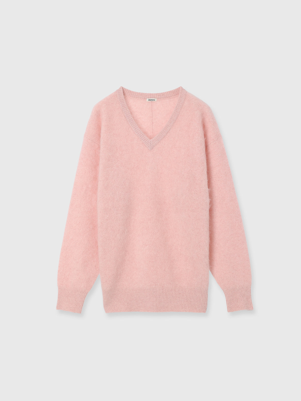 MINK FINISH V-NECK KNIT TOP