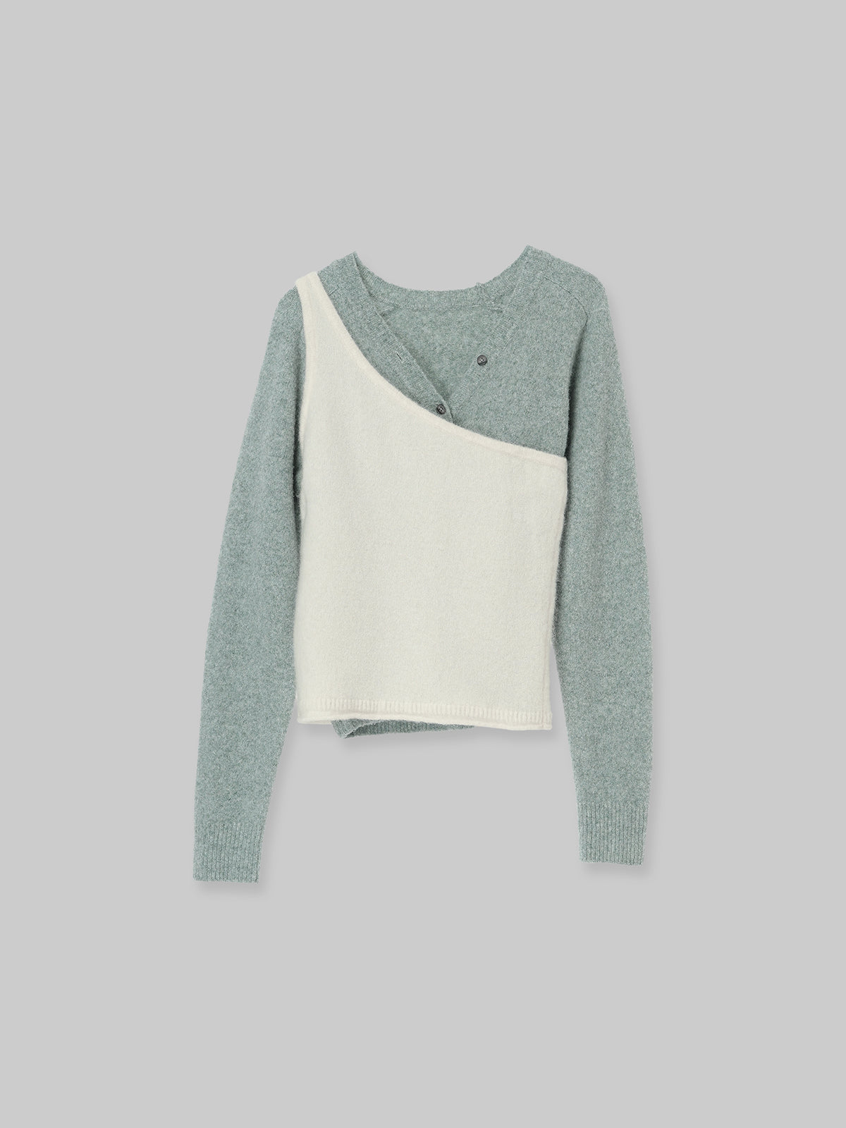COMBINATION KNIT CARDIGAN