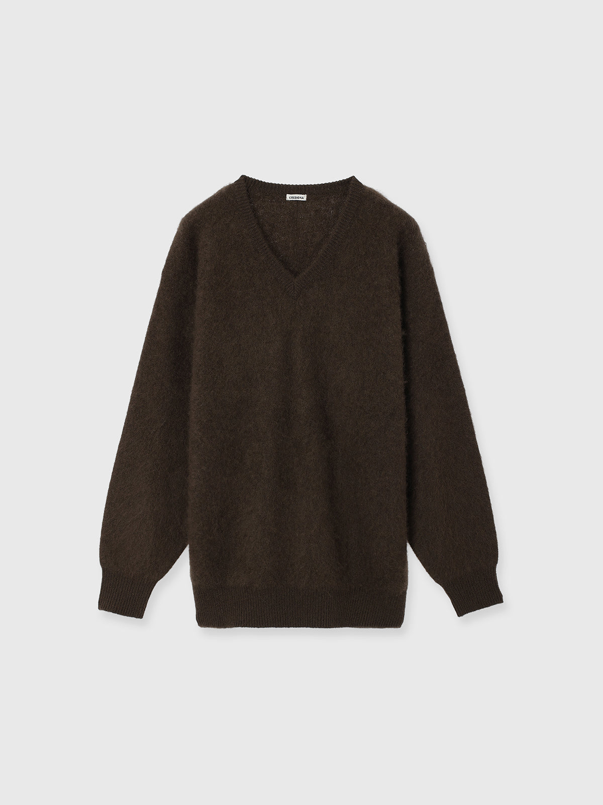 MINK FINISH V-NECK KNIT TOP
