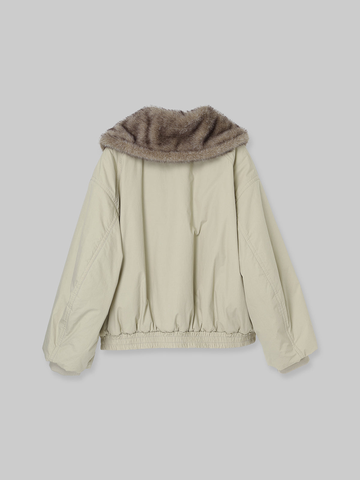 WASH COTTON FUR BOMBER