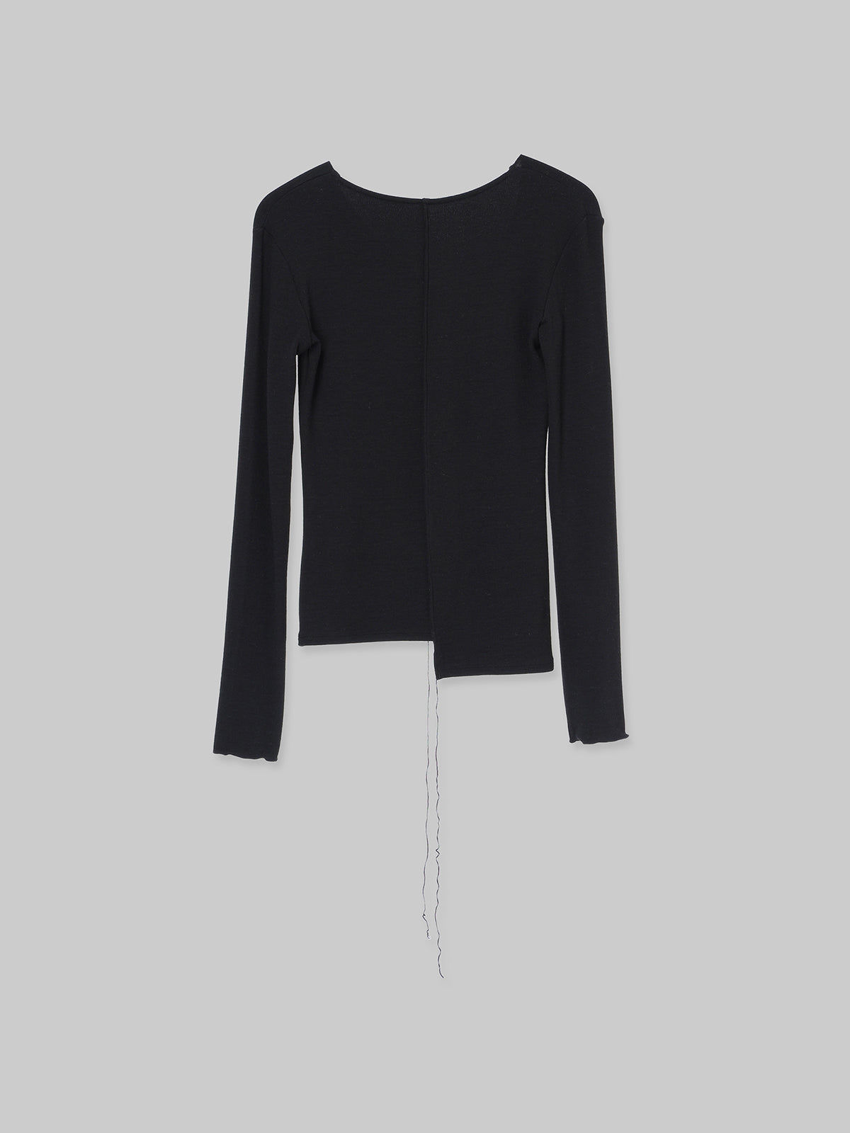 ASYMMETRY NECK RIB TOP