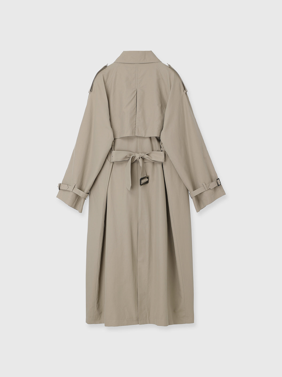 WASHED VOLUME TRENCH COAT