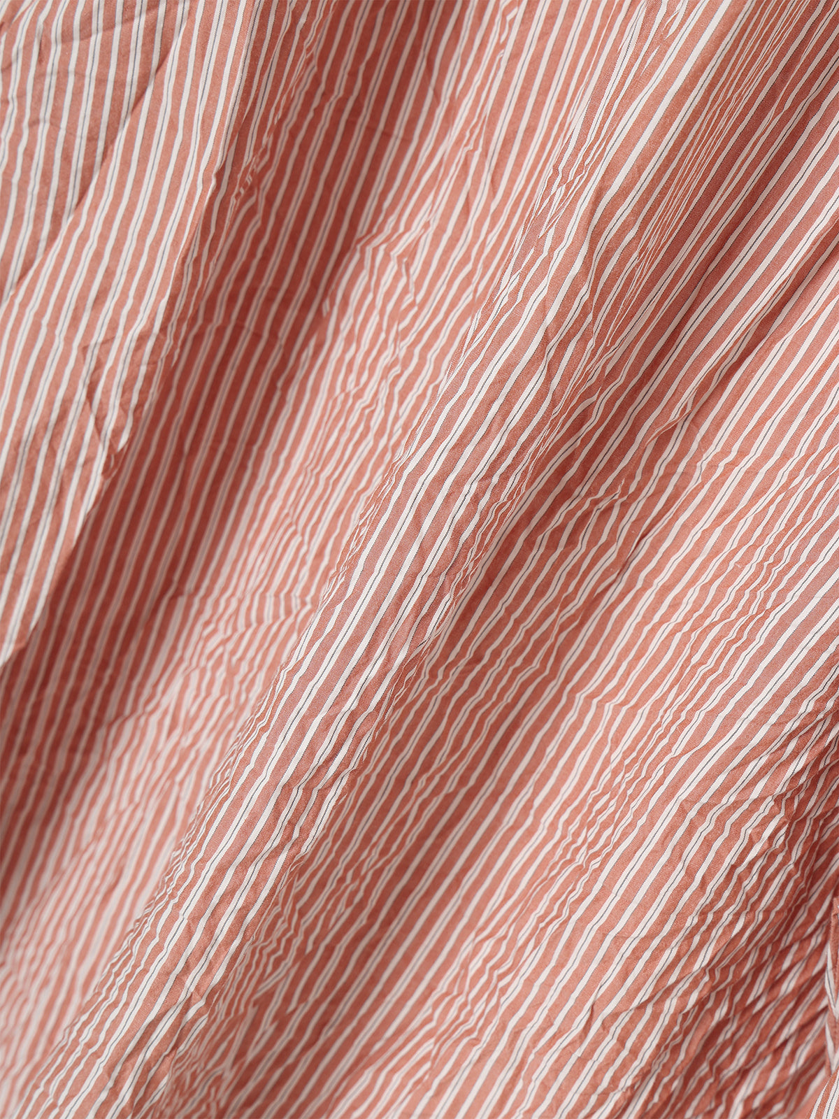 ORIGAMI PLEATS STRIPE SHIRT