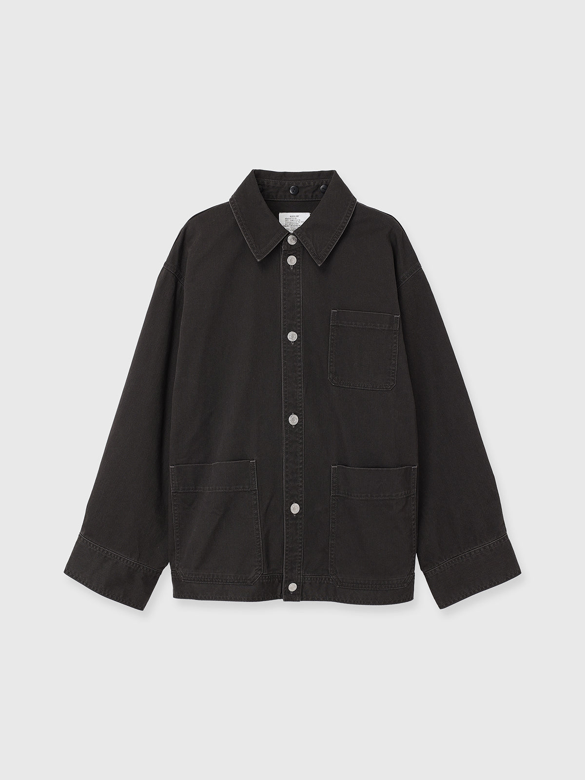 LEATHER COLLAR COVERALL