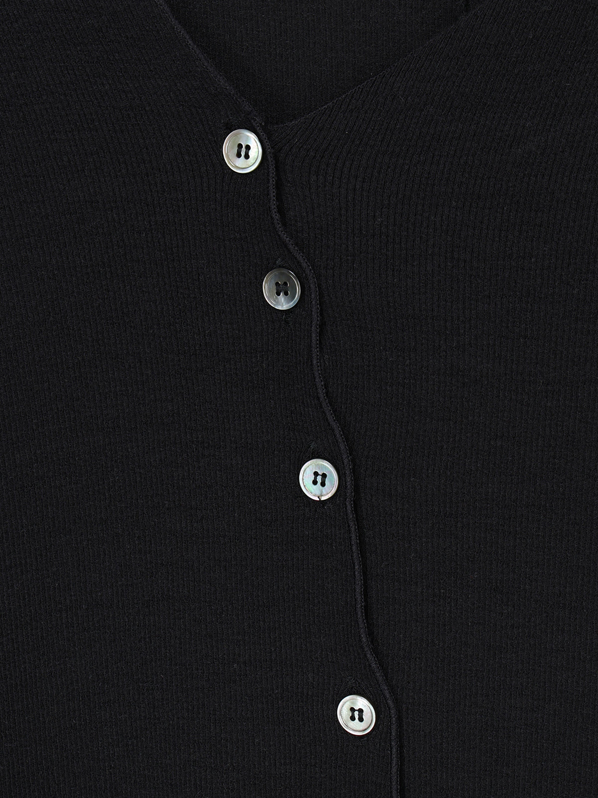 ASYMMETRY NECK RIB TOP