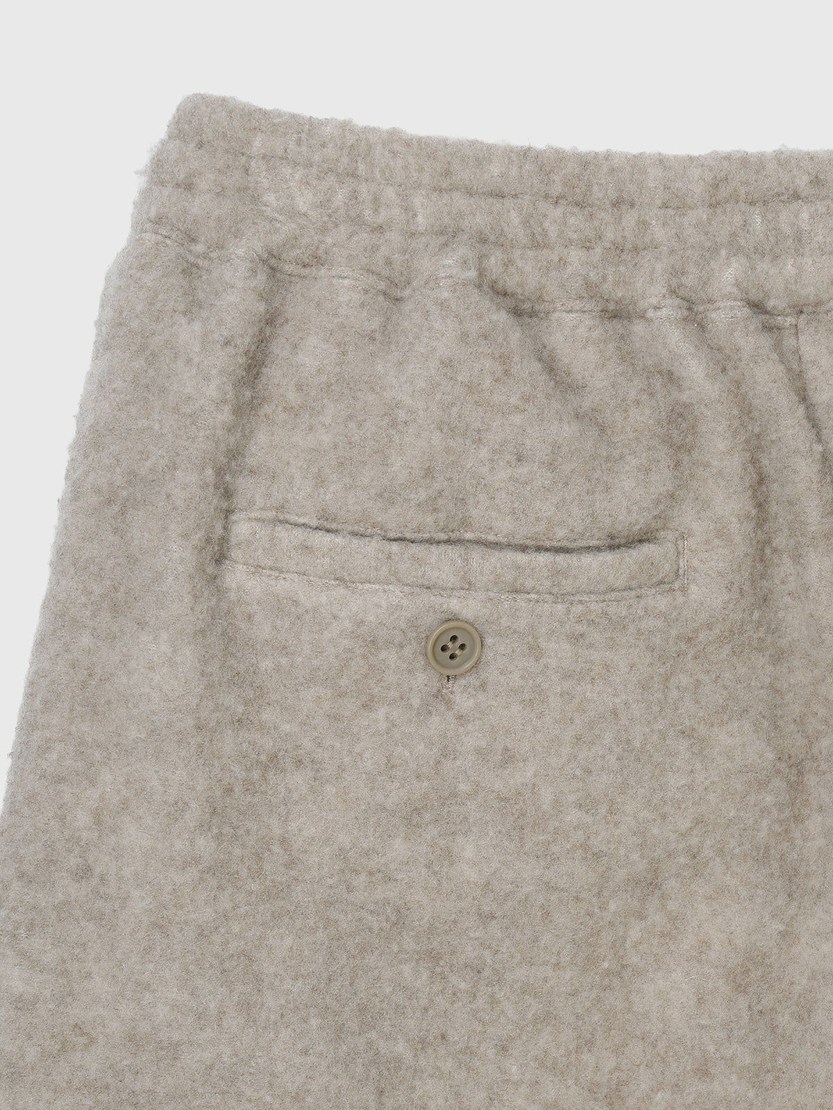 WOOL FLEECE CURVE PANTS
