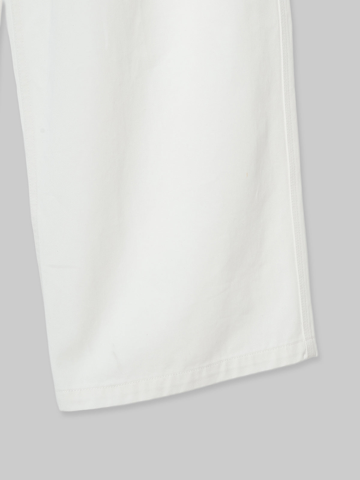 DOUBLE WAIST TWILL TROUSERS