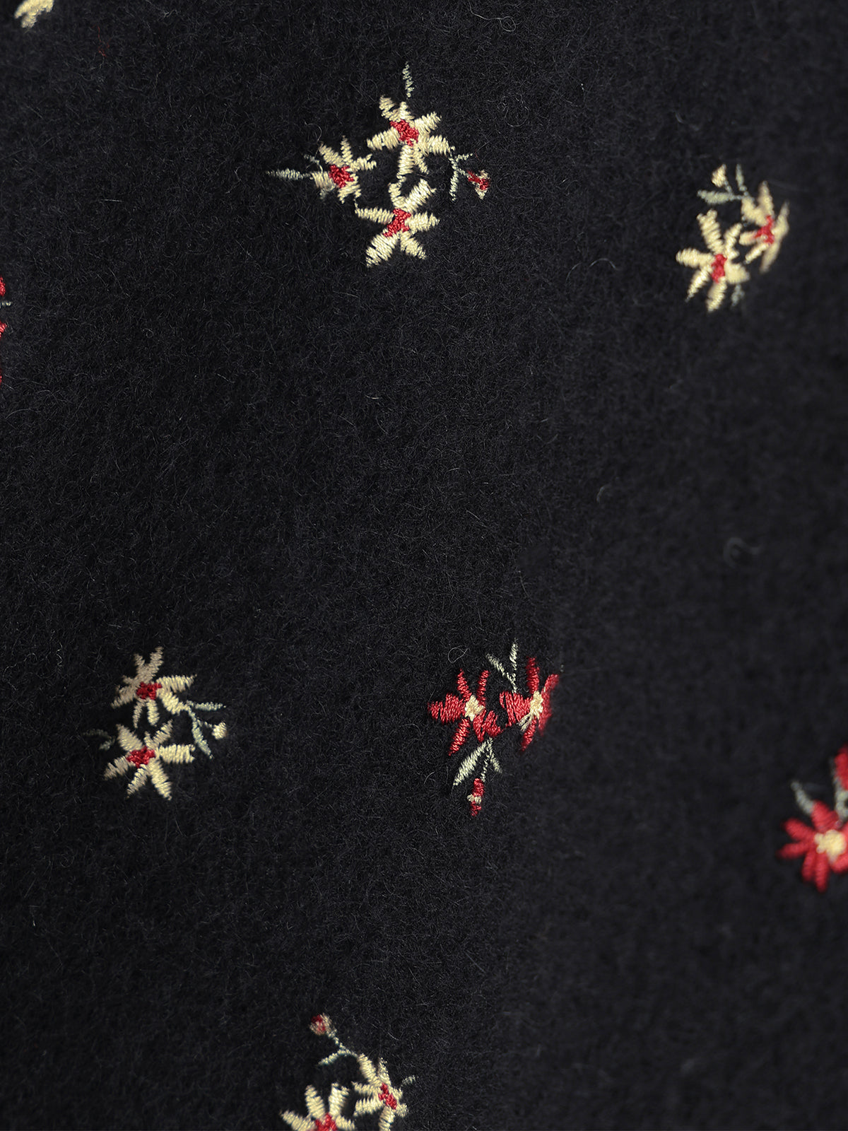 FLOWER EMBROIDERY KNIT JACKET