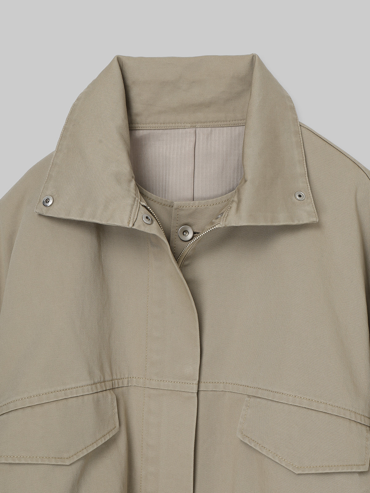 LAYERED CHINO BLOUSON