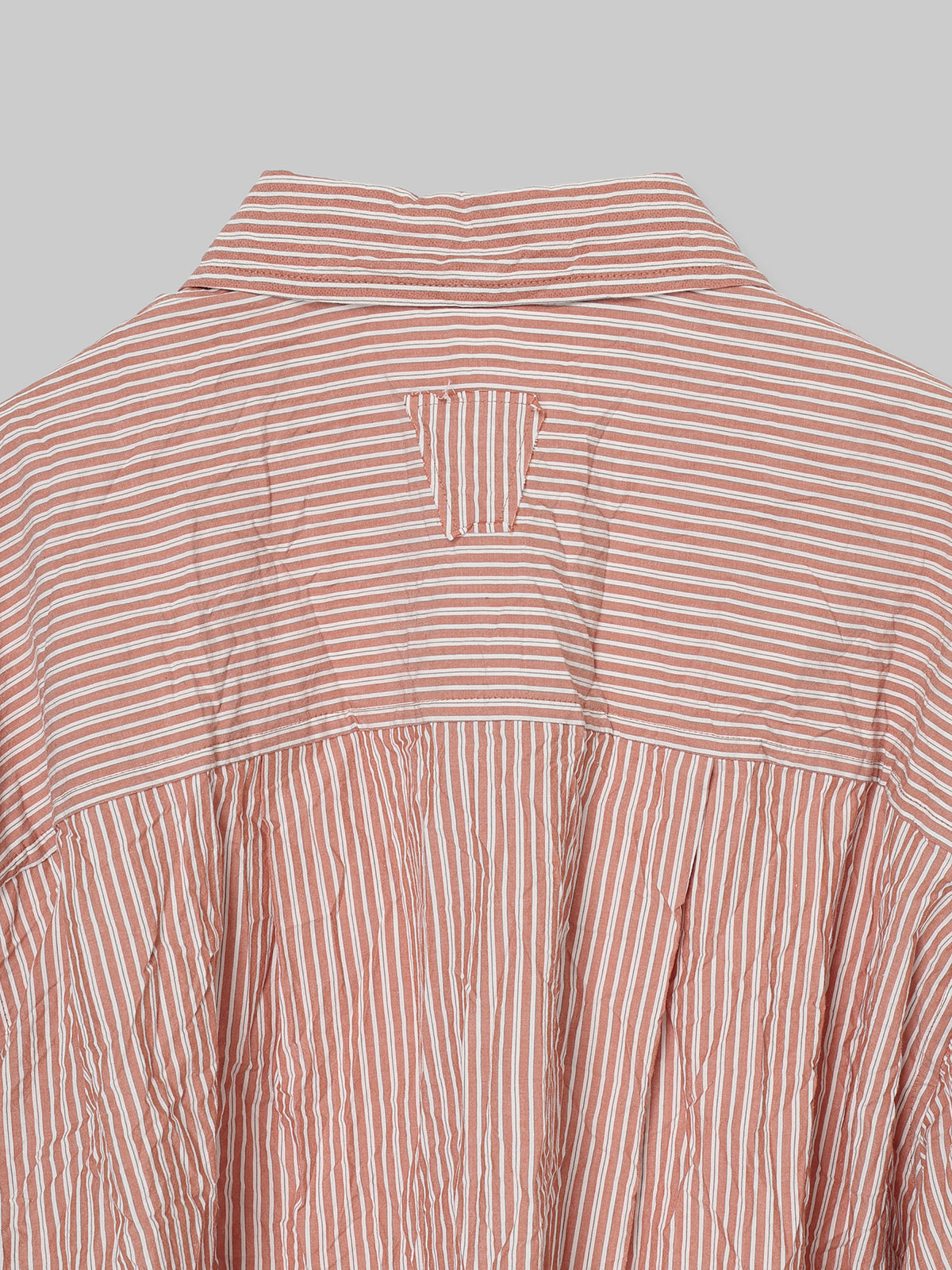 ORIGAMI PLEATS STRIPE SHIRT