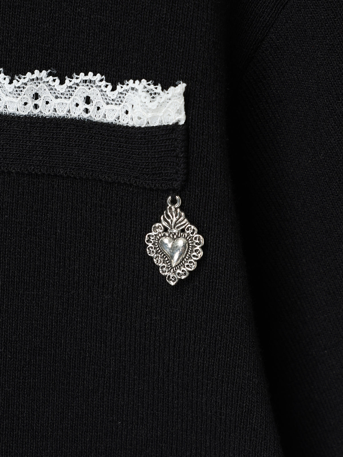 SAILOR COLLAR LACE KNIT