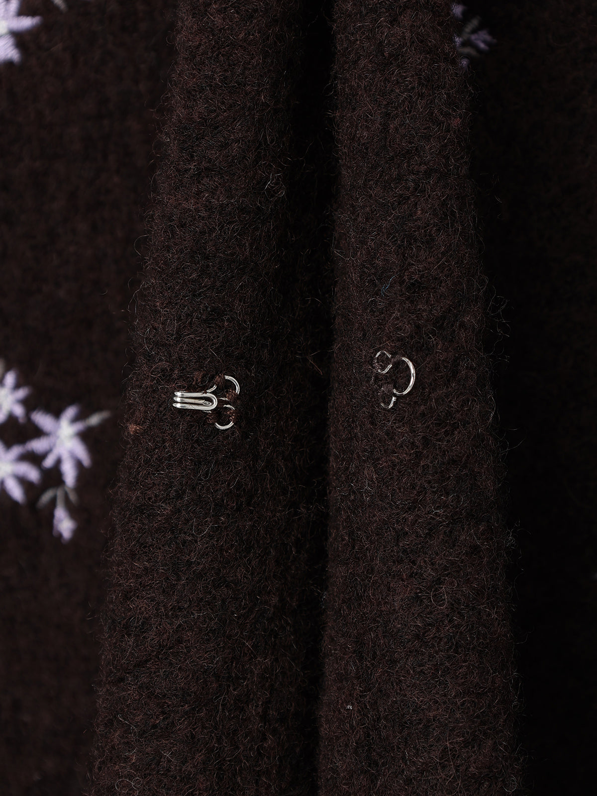 FLOWER EMBROIDERY KNIT JACKET