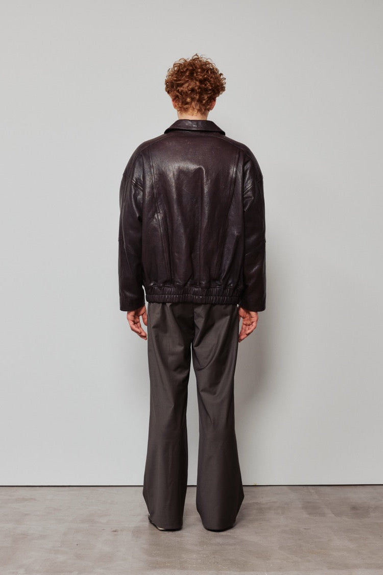 BOMBER JACKET IN LEATHER