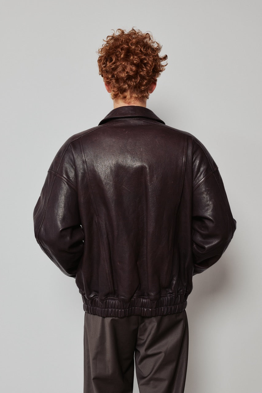 BOMBER JACKET IN LEATHER