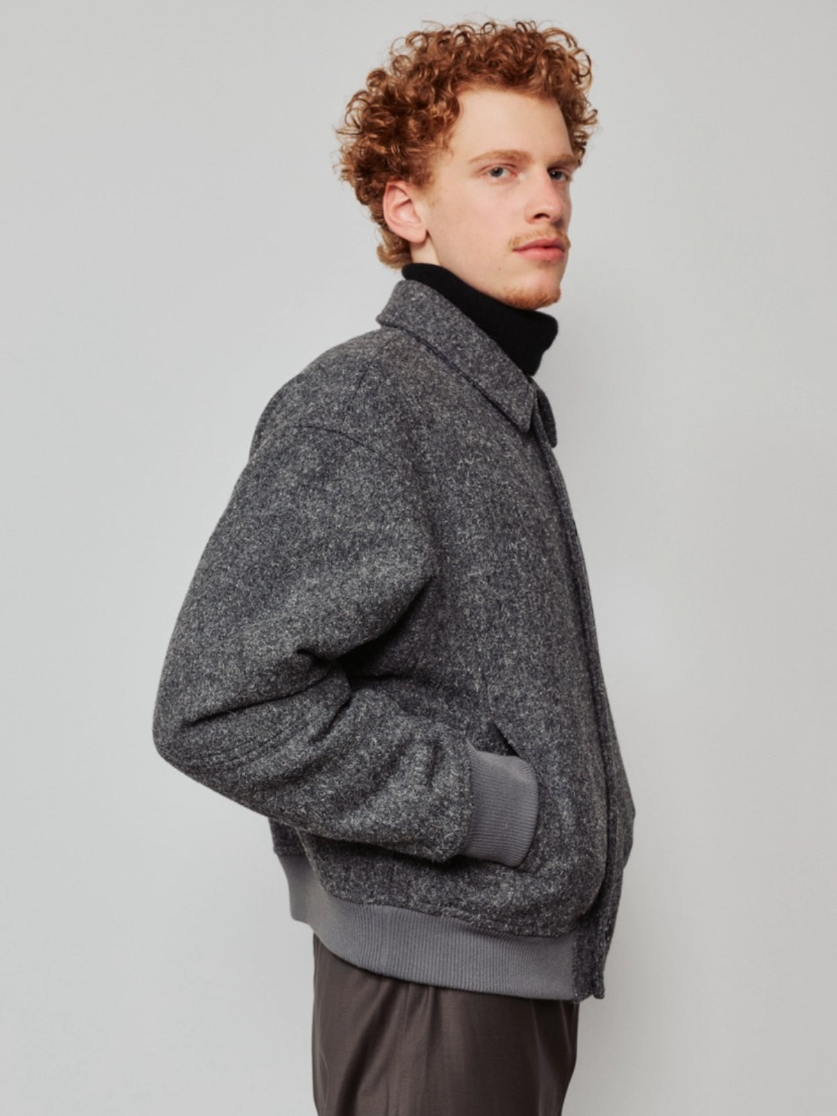 VINTAGE WOOL BOMBER JACKET
