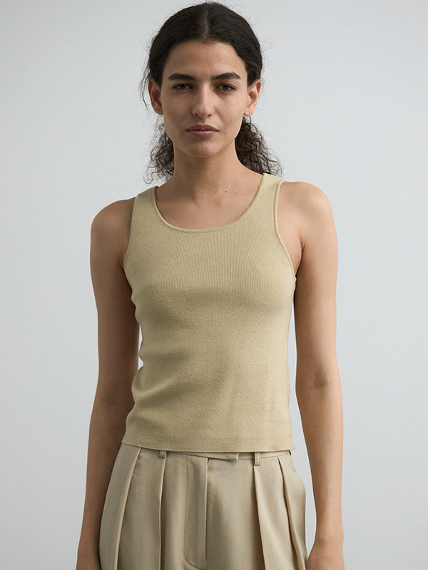 COTTON SILK MULTI KNIT TOPS