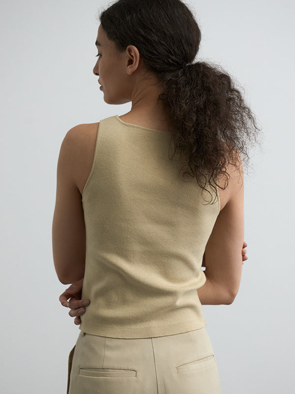 COTTON SILK MULTI KNIT TOPS