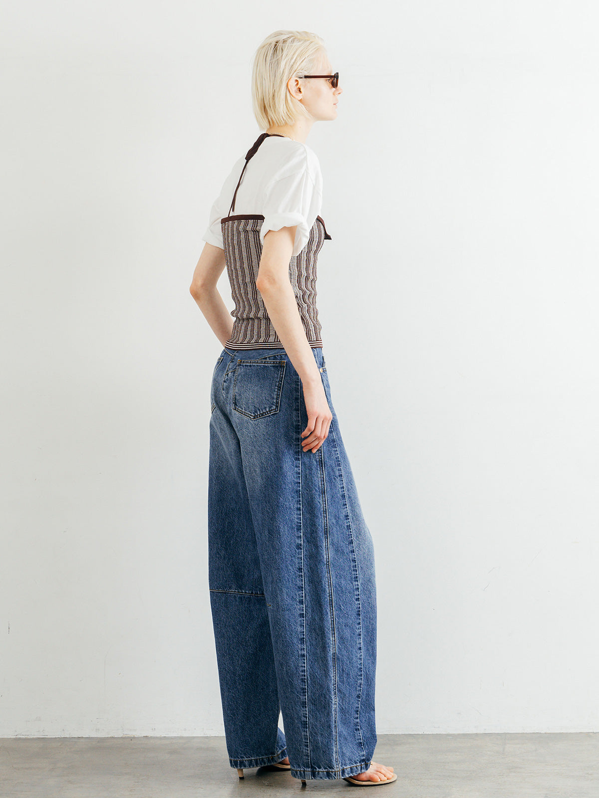 TUCK STITCH BUSTIER