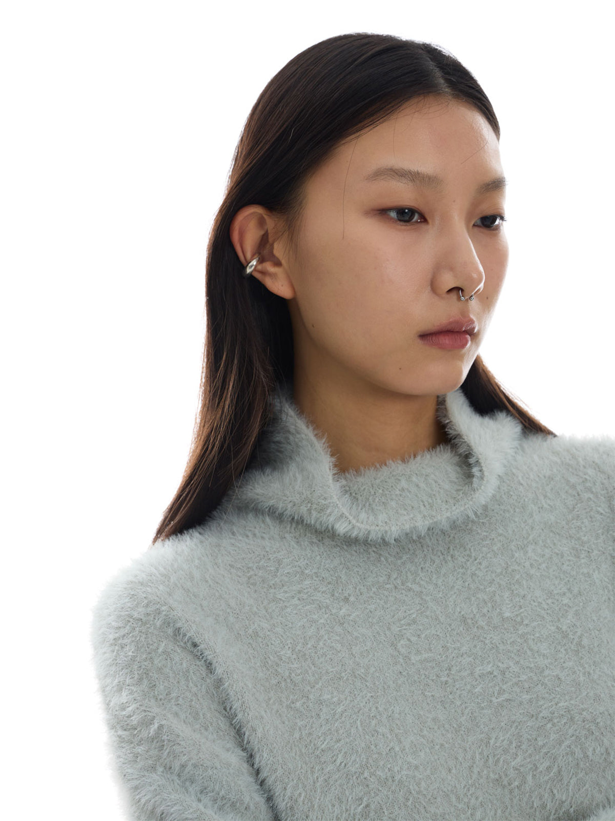 【Studio Doe】Molly Soft Fleece High Neck Cropped Sweater