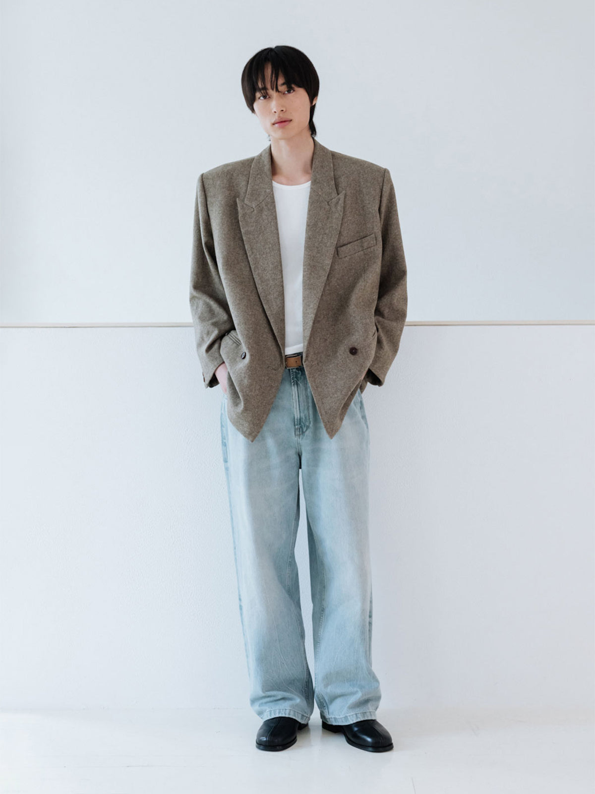【Studio Doe】Gender Free Wool Double-Breasted Coat
