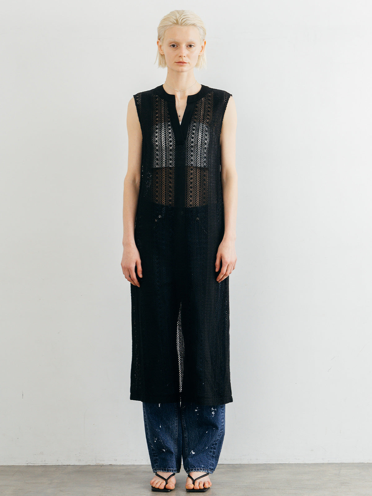 SHEER LONG ONEPIECE