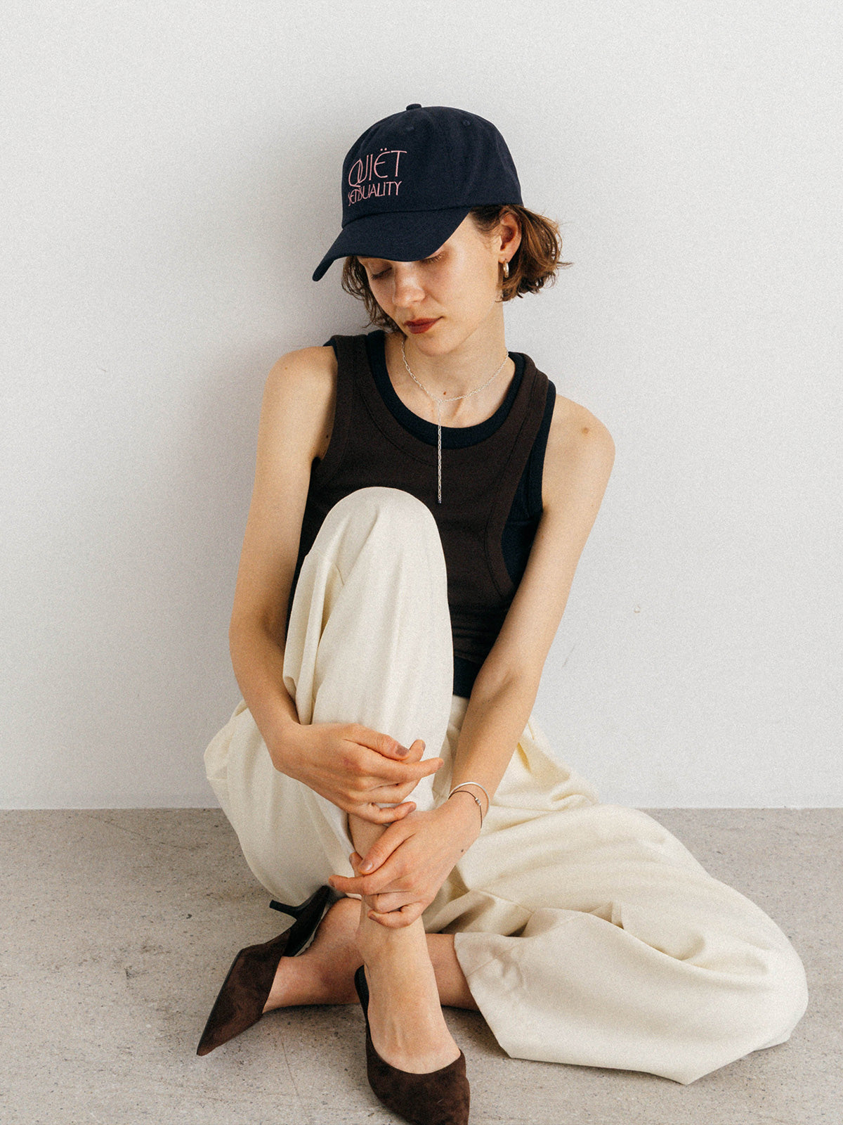 OFFSET RIB TANK TOP