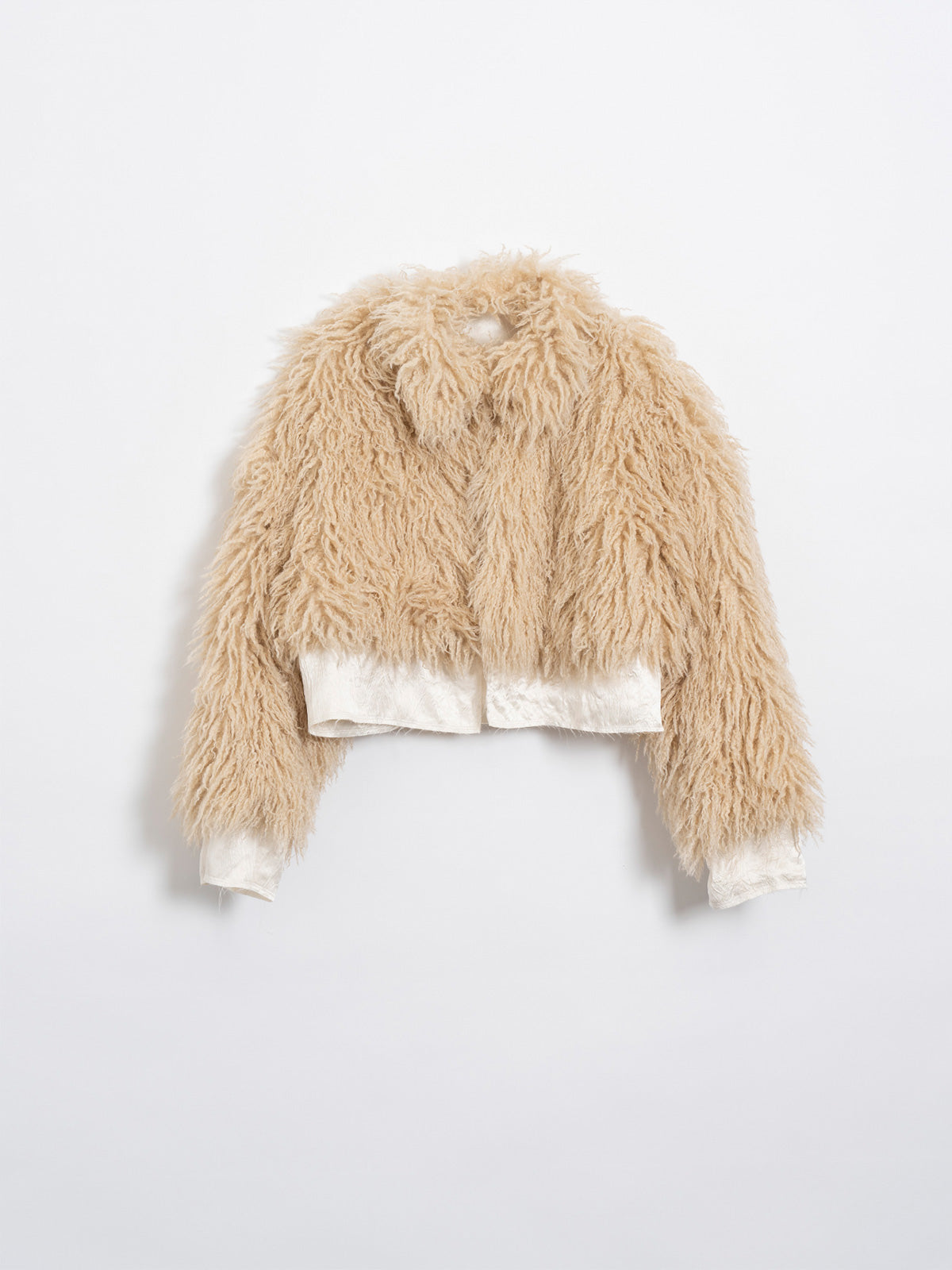 Vague fur short jacket