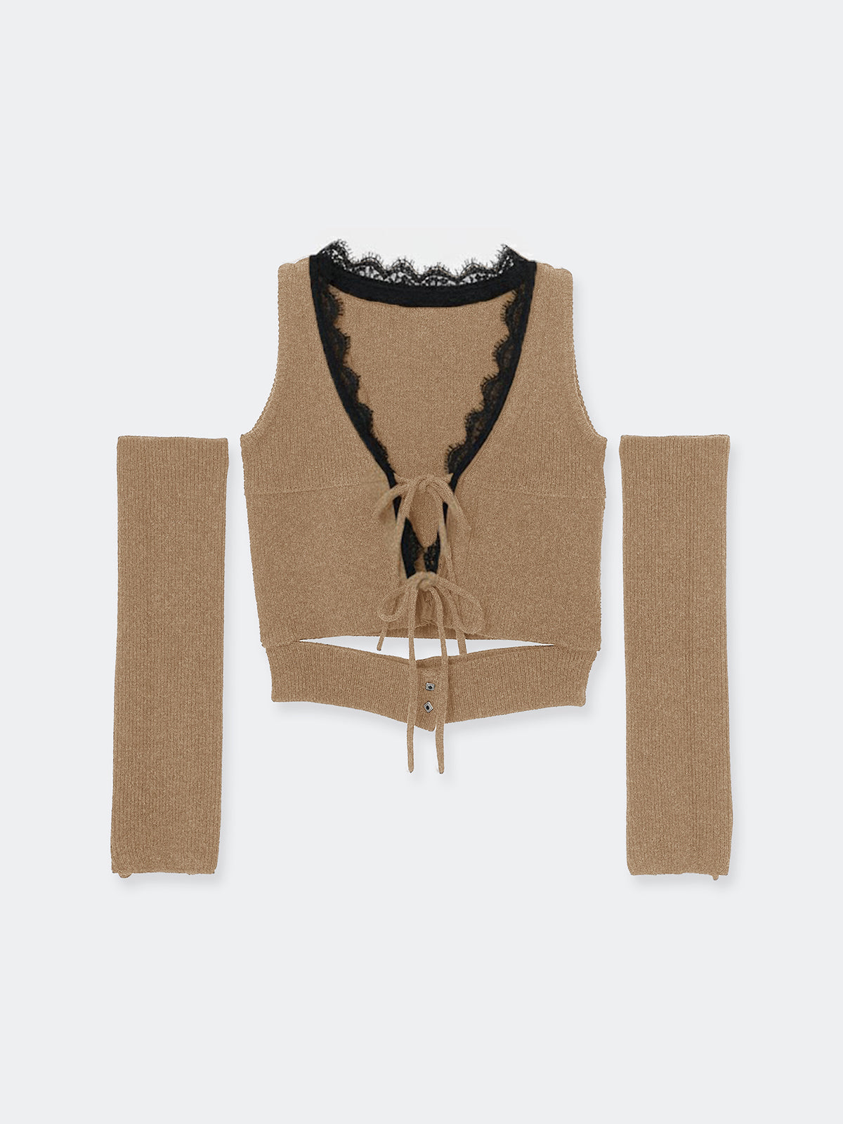 Franka lace knit vest