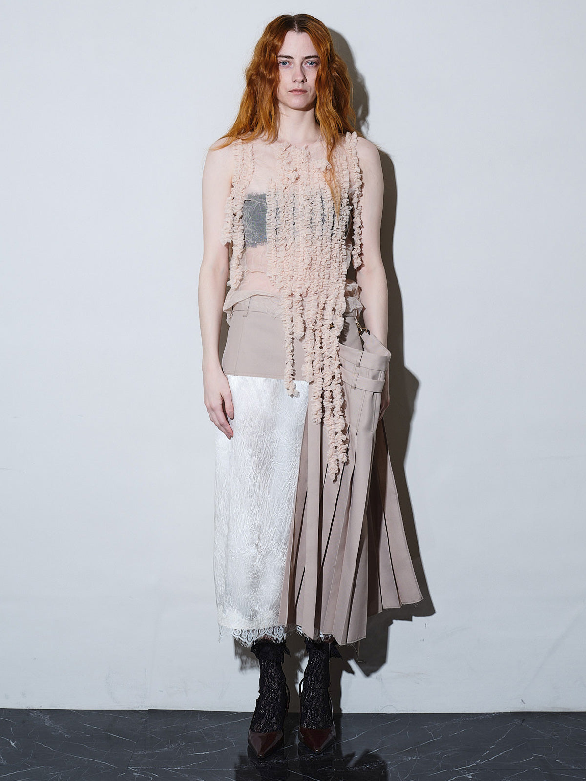 Masquerade pleats skirt