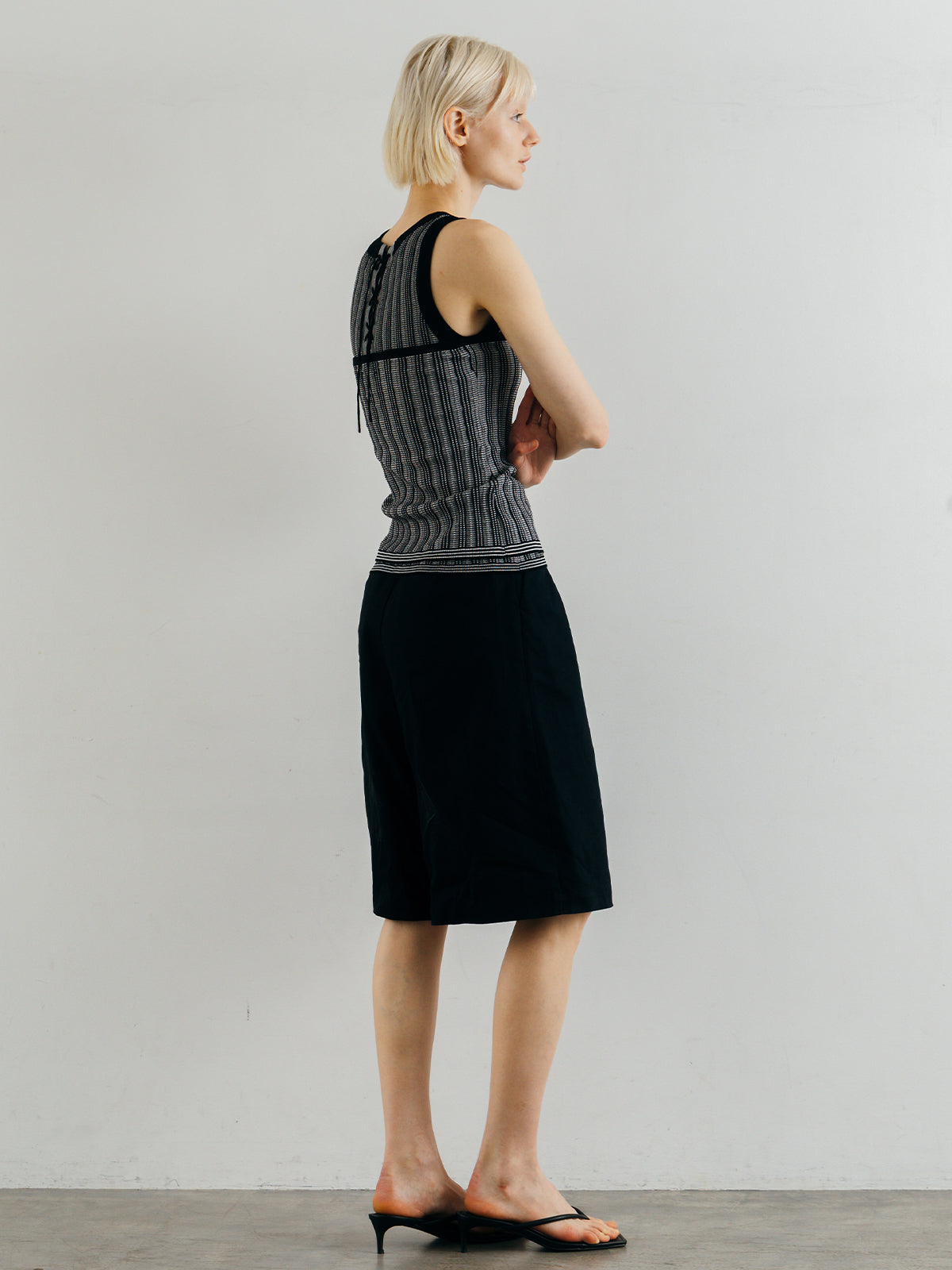 WIDE BERMUDA PANTS