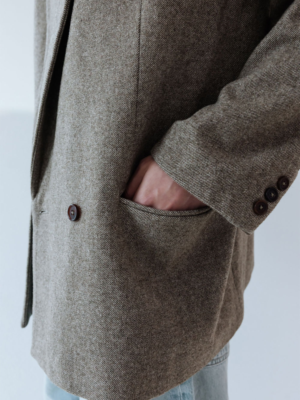【Studio Doe】Gender Free Wool Double-Breasted Coat