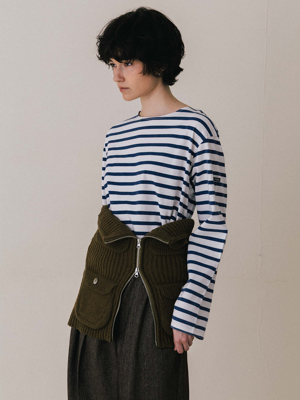 MILITALY KNIT BUSTIER