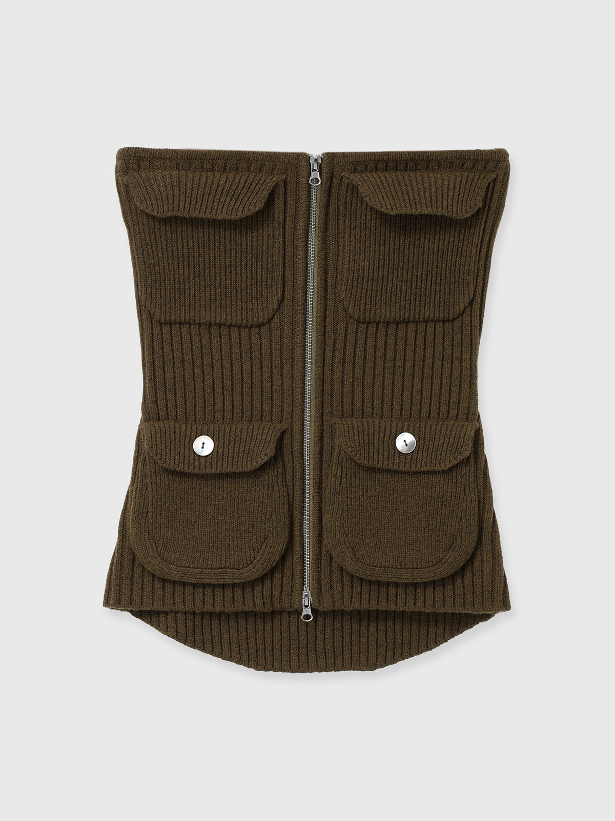 MILITALY KNIT BUSTIER