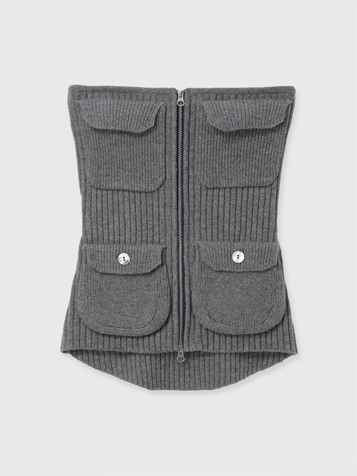 MILITALY KNIT BUSTIER