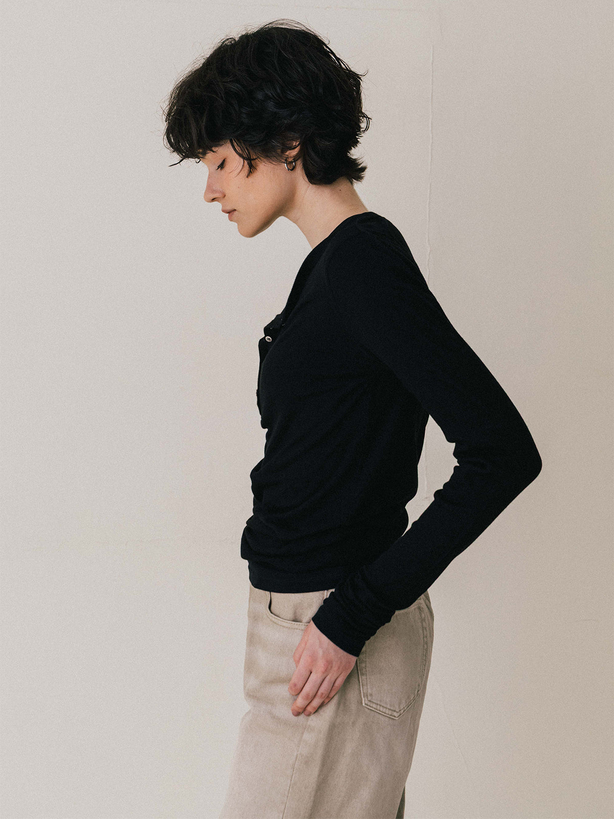 LAYERED L/S HENLY TEE