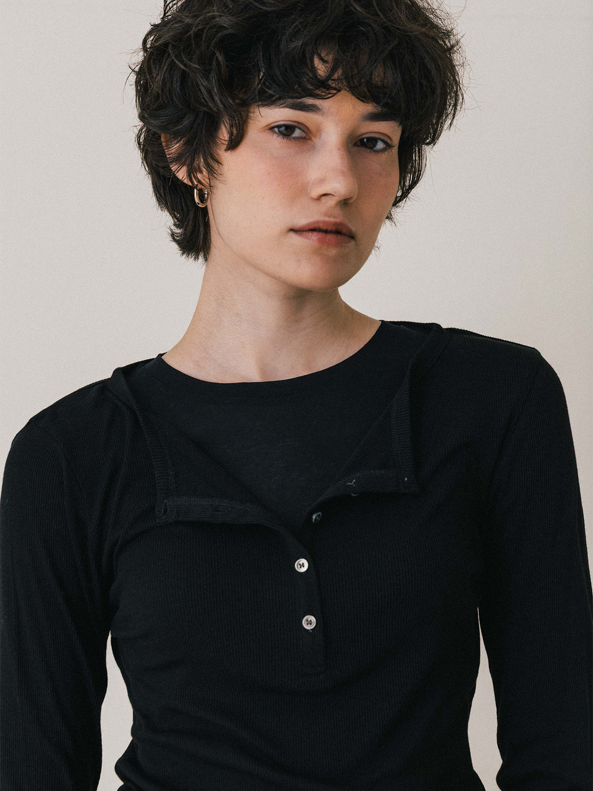 LAYERED L/S HENLY TEE
