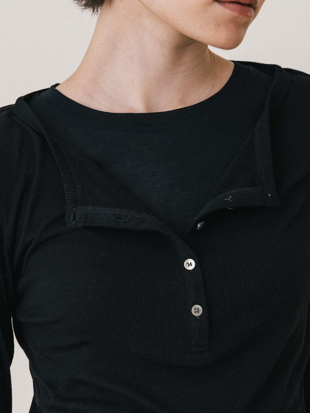 LAYERED L/S HENLY TEE