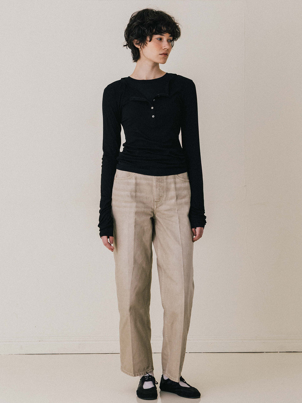LAYERED L/S HENLY TEE