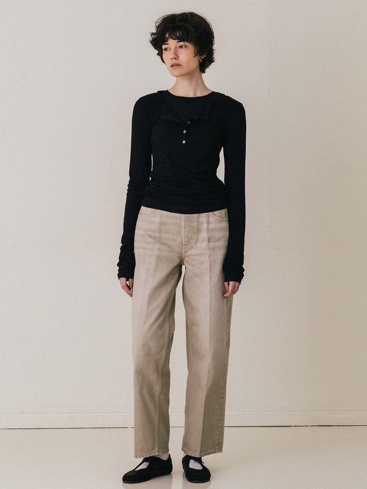 LAYERED L/S HENLY TEE