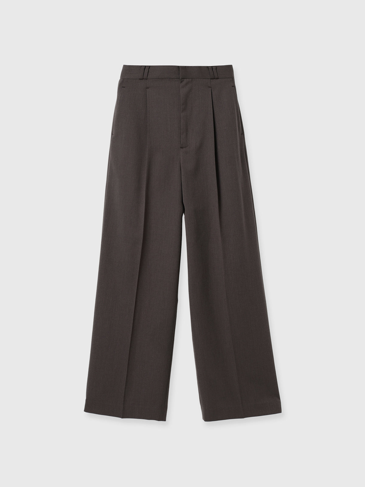 SAVILE WOOL TUCK TROUSERS