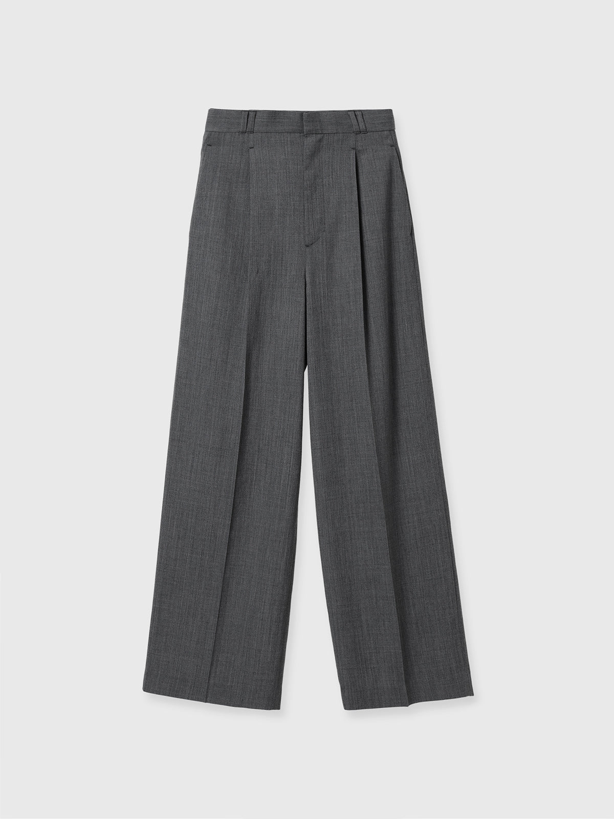 SAVILE WOOL TUCK TROUSERS