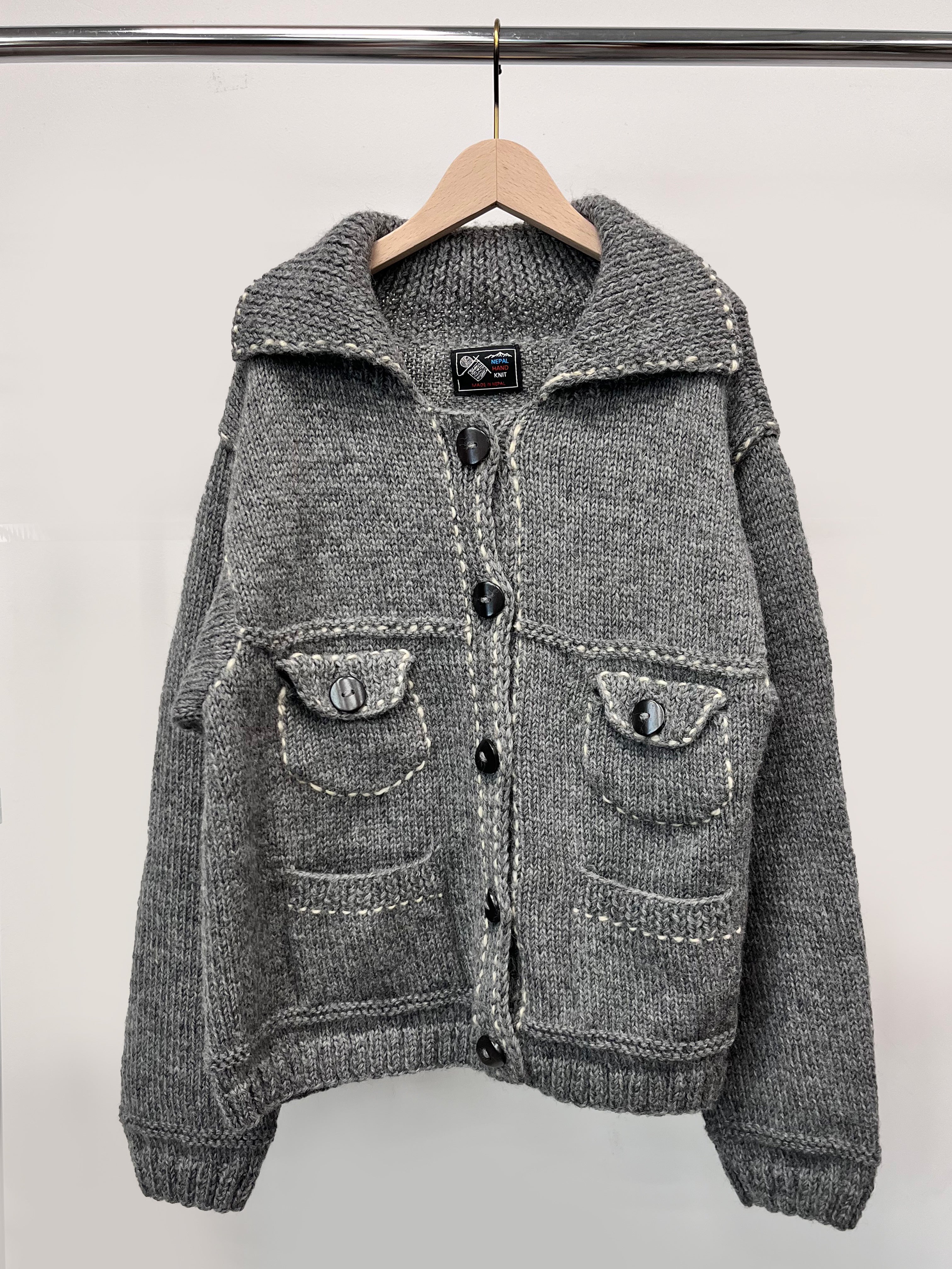 【Nepal】 BLANKET KNIT JACKET